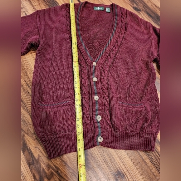 Vtg Hunt Club V-neck cardigan sweater - Picture 8 of 9